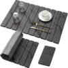 Large Stone Dish Drying Mat for Kitchen Counter, Quick Dry Stone Dishes Mats